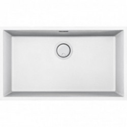 Elleci LKQ13096BIN - Lavello integra 130, 76x44, 1V, white installazione