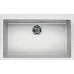 Elleci LGQ13052 - Lavello quadra 130, 79x50, 1V, bianco pietra