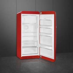 Smeg FAB28RRD5 - Frigorifero Monoporta Anni '50, Rosso, 270 Litri, 60 cm, Cerniere a Destra, Classe D (A+++)