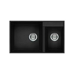 Elleci LGQ44040BSO - Lavello quadra 440, NERO, 40, sottotop