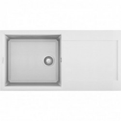 Elleci LGY48068 - Lavello easy 480, 100X50, 1VG, bianco