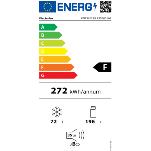 Electrolux KNT2LF18S - Frigocongelatore Low...