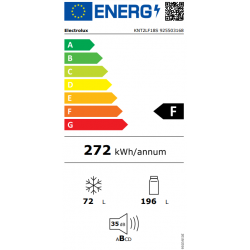 Electrolux KNT2LF18S - Frigocongelatore Low Frost 177,2 cm, 268 Litri, Classe F (A+)