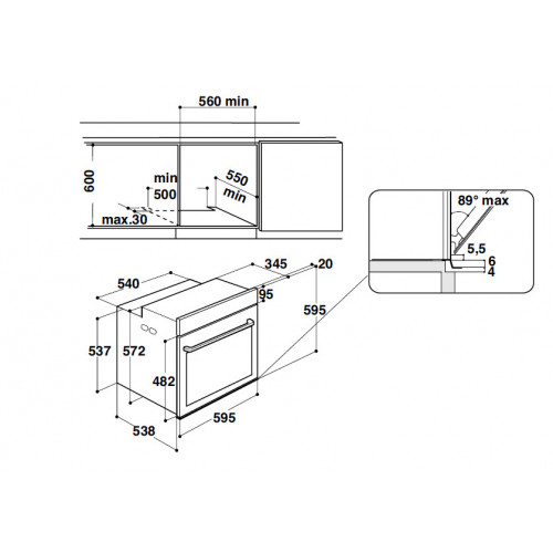 Hotpoint Ariston FI6 864 SH IX HA - Forno da...