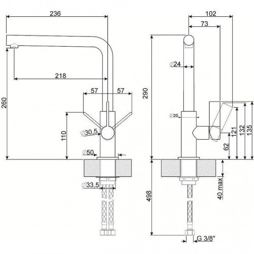 Smeg MF22CR2 - Miscelatore da Cucina,...