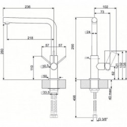 Smeg MF22CR2 - Miscelatore da Cucina, Monocomando, Cromo