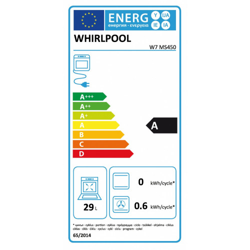 Whirlpool W7 MS450 - Forno a Vapore Compatto,...