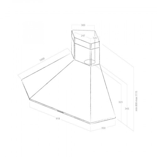 Elica ACUTA BL/F/100 - Cappa Filtrante ad...