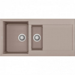 Elleci LGY47543 - Lavello easy 475, 100X50, 1+½VG, tortora