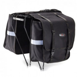 Borsa bisaccia Lusso nera. Misure: larghezza 14 cm - lunghezza 28 cm - altezza 38 cm (x2)