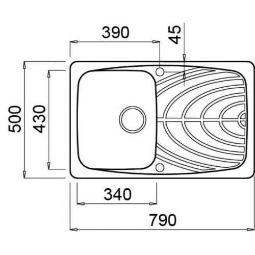 Elleci Master 300 Lavello montato su piano...