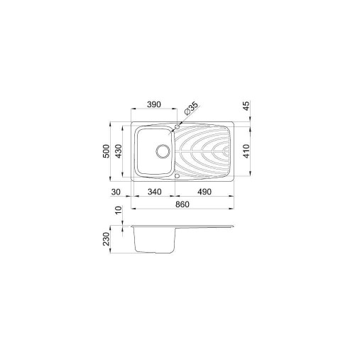 Elleci Master 400 LGM40054 - Lavello, Nero