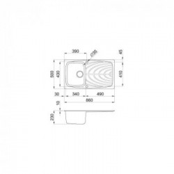 Elleci Master 400 LGM40054 - Lavello, Nero