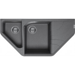 Elleci LMEESA73 - Lavello ego ESA, 100X50, 2VG, titanium