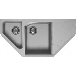 Elleci LMEESA79 - Lavello ego ESA, 100X50, 2VG, aluminium