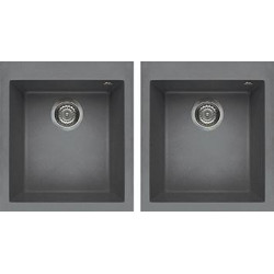 Elleci LMQ20073 - Lavello quadra 200, , 2V, titanium