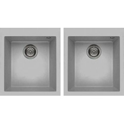 Elleci LMQ20079 - Lavello quadra 200, , 2V, aluminium