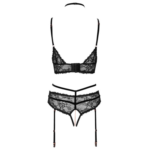 Abierta Fina - Set Reggiseno, Reggicalze, Pizzo...