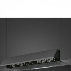 Smeg KSEIR92NE2 - Cappa Aspirante da Incasso, Nero, 90 cm, 235 m³/h, D