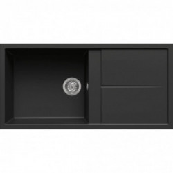 Elleci LGU48040 - Lavello unico 480, 100X50, 1VG, nero