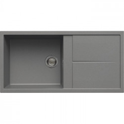 Elleci LGU48048 - Lavello unico 480, 100X50, 1VG, grigio cemento