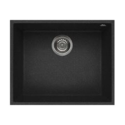 Elleci LGQ10554BSO - Lavello quadra 105, 54x44, 1V, nero pietra