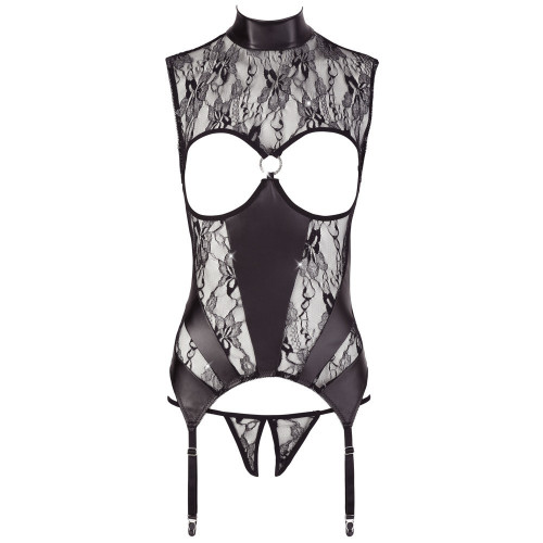 Abierta Fina Basque with String - Body in Pizzo...