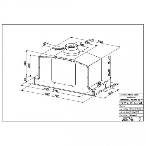 Faber IN-LIGHT WH MATT A52 KL EVO+ - Cappa...