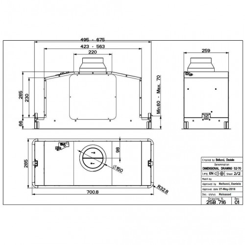 Faber IN-LIGHT WH MATT A52 KL EVO+ - Cappa...