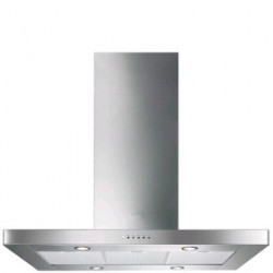 Smeg KI90XE - Cappa Aspirante ad Isola, Inox Satinato, 90 cm, 820 m³/h, B