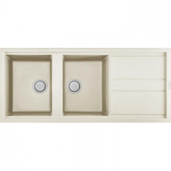 Elleci LGB50062 - Lavello best 500, 116x51, 2VG, bianco antico