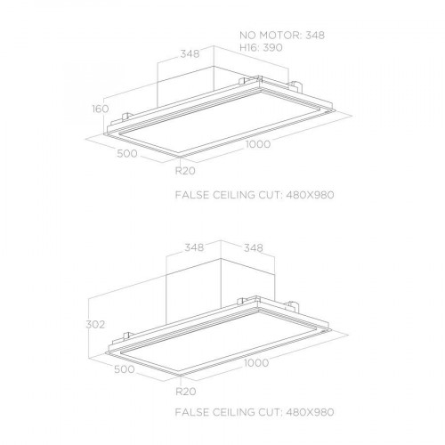 Elica ILLUSION H30 BL/A/100 - Cappa Aspirante...