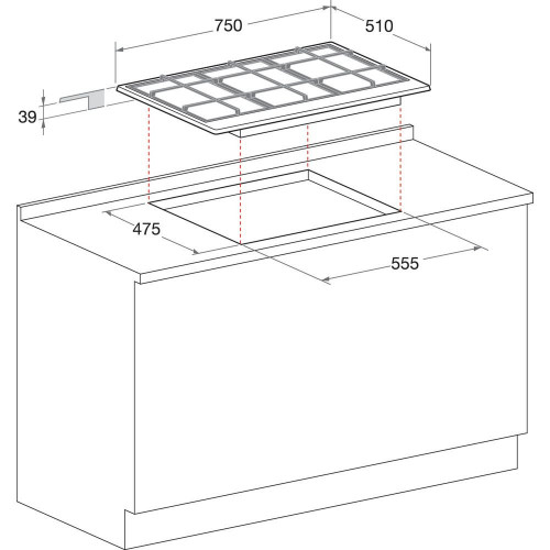 Hotpoint PCN 750 T (AV) R /HA - Piano Cottura a...