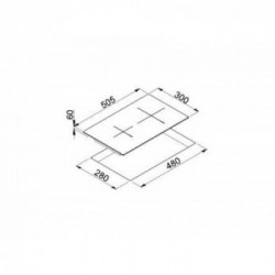 Elleci PKIL30186 - Piano cottura ad, Induzione cm, LEAF 30 2 zone