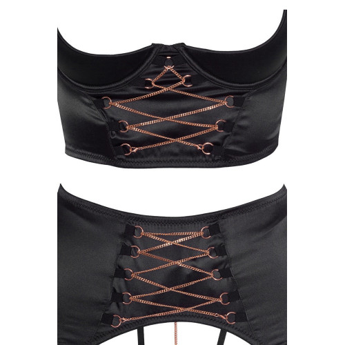 Abierta Fina Shelf Bra Set - Completino Intimo...