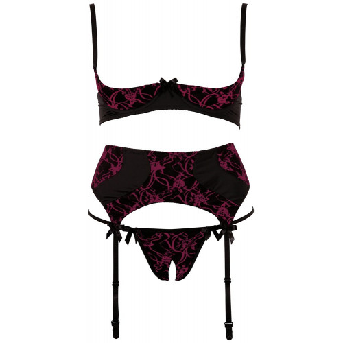 Abierta Fina Shelf Bra Set - Completino Intimo...
