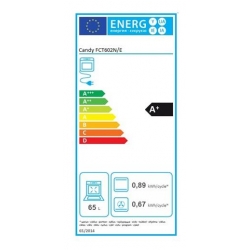 Candy FCT602N/E - Forno Elettrico da Incasso, Ventilato, Nero, 65 litri, Classe A+