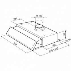 Smeg KSEIR92SE2 - Cappa Aspirante da Incasso, Argento, 90 cm, 235 m³/h, D