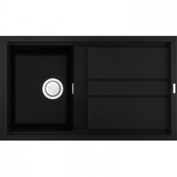 Elleci LKB40086 - Lavello best 400, 86x51, 1VG, black