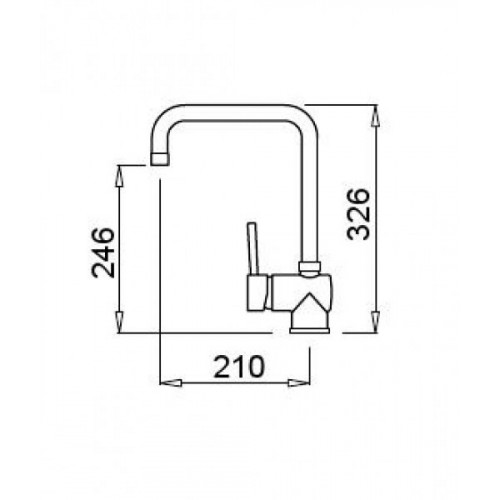 Elleci MGKSEN68 - Miscelatore senna, bianco