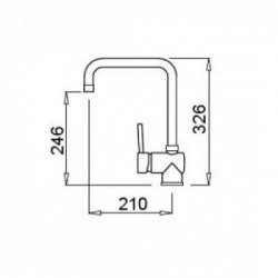 Elleci MGKSEN68 - Miscelatore senna, bianco