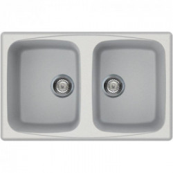 Elleci LGM35068 - Lavello master 350, 79x50, 2V, bianco