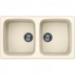 Elleci LGM45062 - Lavello master 450, 86x50, 2V, bianco antico