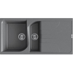 Elleci LME47573 - Lavello ego 475, 100X50, 1½VG, titanium