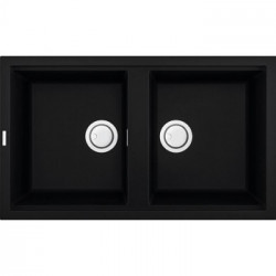 Elleci LKB45086 - Lavello best 450, 86x51, 2V, black