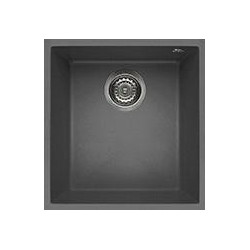 Elleci LMQ10073BSO - Lavello quadra 100, 41x50, 1V, titanium sottotop