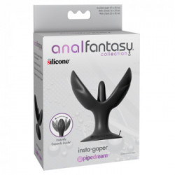 Anal Fantasy Collection- Plug Anale a Punta, Fiore nell' Ano, Morbido, Dilatatore, Nero
