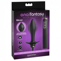 Anal Fantasy Elite - Plug Anale Gonfiabile, Vibrante, Silicone, Nero