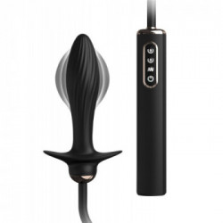 Anal Fantasy Elite - Plug Anale Gonfiabile, Vibrante, Silicone, Nero