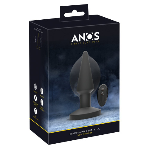 Anos - Plug Anale Gonfiabile, Silicone,...